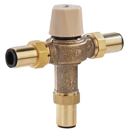 Watts 1/2 In Lead-Free Thermostatic Mixing Valve With Quick Connect End Connections 0559164